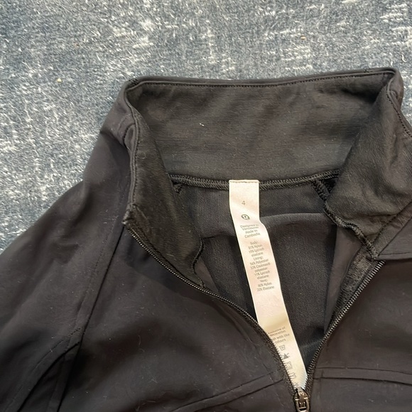 Black lululemon Women’s 4 Define Crop Jacket Nulu - Picture 5 of 5